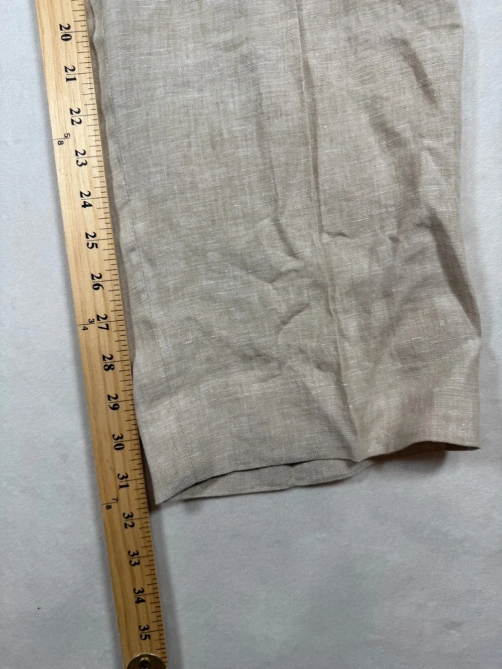 Brand New NWT Joseph Abboud 100% Linen 42W 32L Men's Beige Linen-Blend Chinos